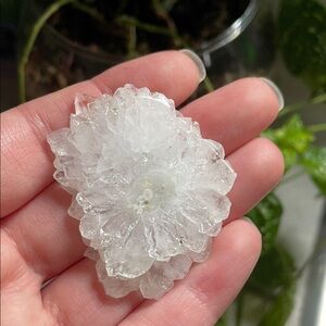 Solar quartz crystal slice 2” gemstone witchy new age meditation